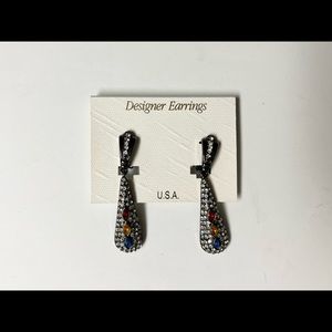 Vintage bijoux clip on earrings